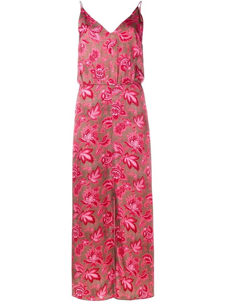 Zimmermann Floral Cami Dress, Women's, Size: 2, Pink/purple, Viscose/polyester