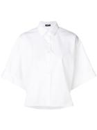Jil Sander Navy Boxy Short Sleeved Shirt - White