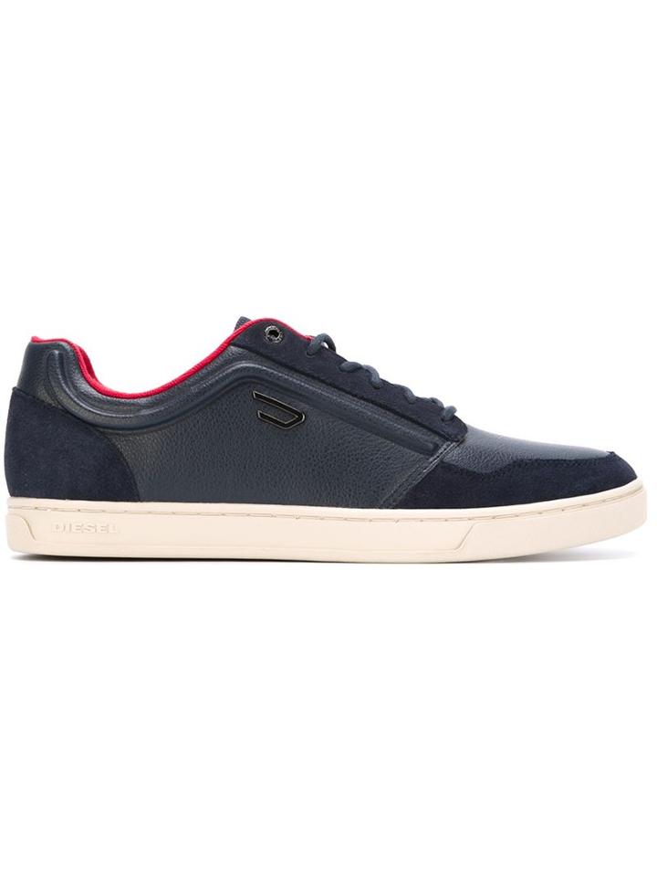 Diesel Panelled Low-top Sneakers