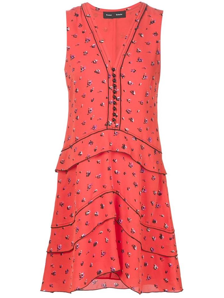 Proenza Schouler Tiered Sleeveless Dress