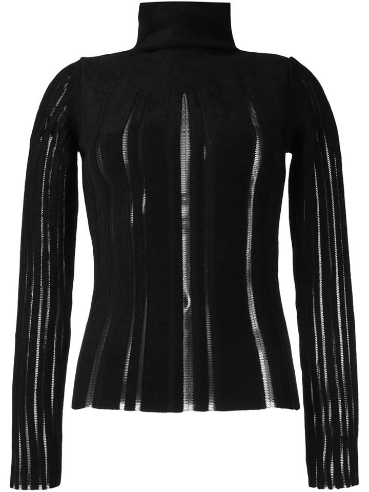 Fausto Puglisi Turtleneck Jumper, Women's, Size: 40, Black, Viscose/polyamide