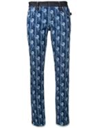 Chloé Horse Printed Slim-fit Trousers - Blue