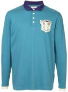 Kent & Curwen Long-sleeved Polo Shirt - Blue