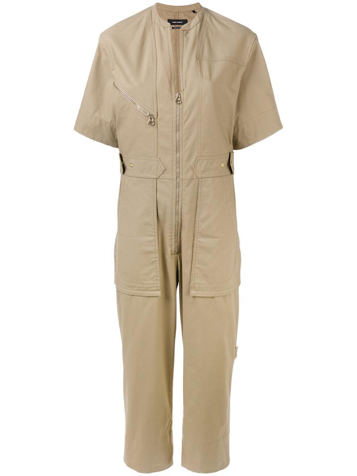 Isabel Marant - Talma Jumpsuit - Women - Cotton - 40, Women's, Nude/neutrals, Cotton