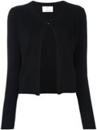 Allude Cropped Cardigan, Women's, Size: Medium, Black, Cashmere