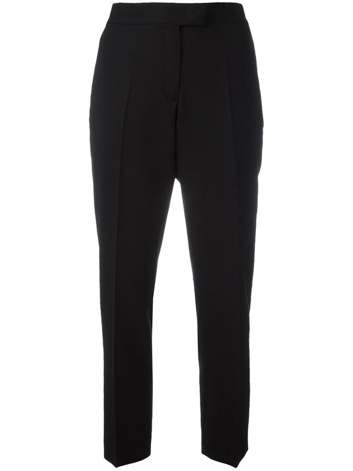 Ps By Paul Smith Cropped Trousers, Women's, Size: 44, Black, Wool/acetate/viscose