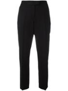 Ps By Paul Smith Cropped Trousers, Women's, Size: 44, Black, Wool/acetate/viscose