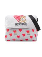Moschino Kids Heart Print Changing Bag - Grey