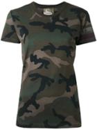 Valentino Camouflage T-shirt, Women's, Size: Medium, Brown, Cotton
