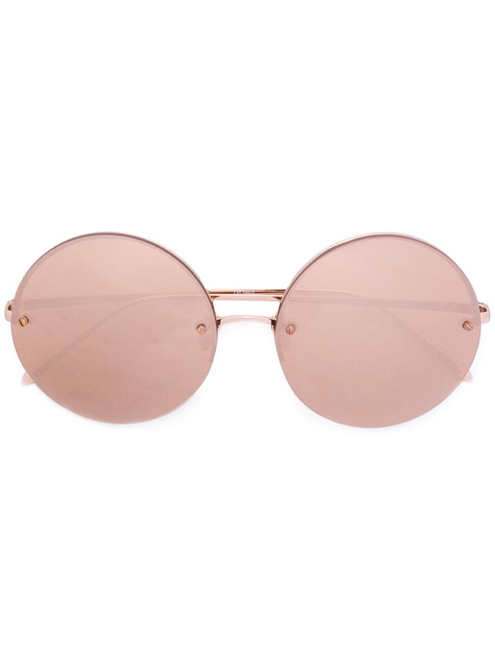 Linda Farrow 657 Sunglasses - Pink & Purple