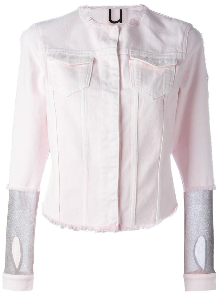 Aviù Panelled Sleeve Denim Jacket