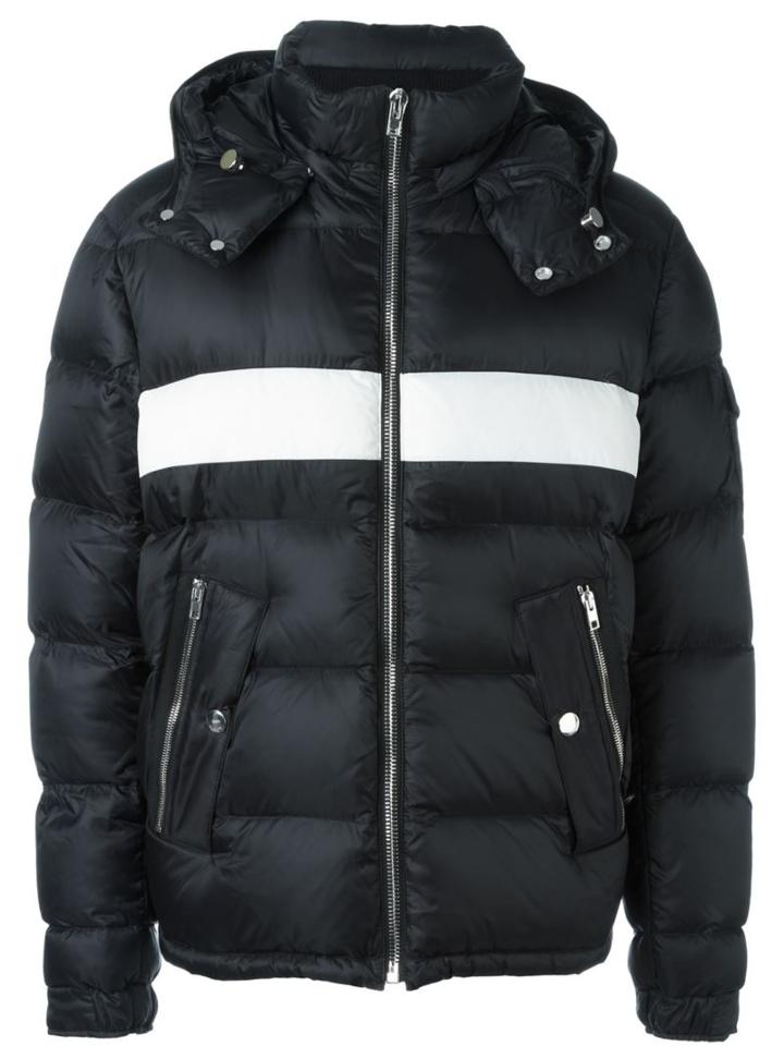 Givenchy Colour Block Padded Jacket, Men's, Size: 46, Black, Polyamide/feather Down/polyester