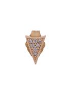 Sydney Evan 14kt Rose Gold Triangle Stud Earring - Metallic