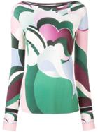 Emilio Pucci Colour-block Fitted Blouse - Green