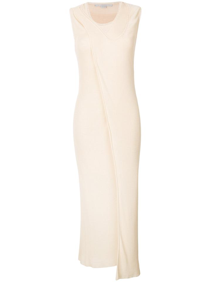 Stella Mccartney Sleeveless Asymmetric Dress - Nude & Neutrals