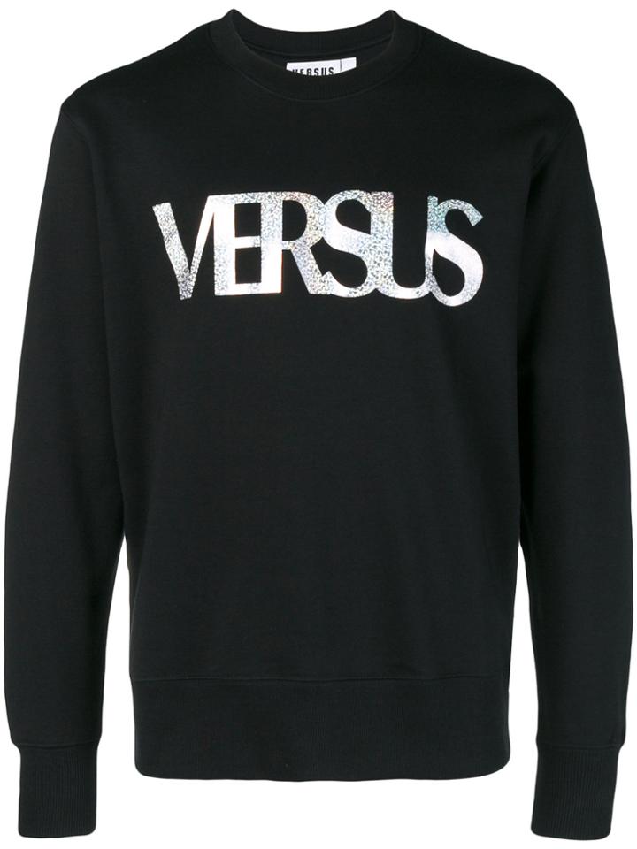 Versus Holographic Logo Sweatshirt - Black