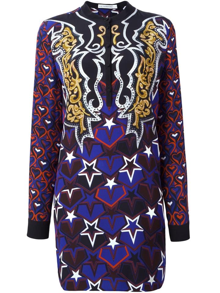 Mary Katrantzou 'cleef' Showmanship Printed Dress - Black