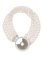 Camila Klein Imã Resin Necklace - White