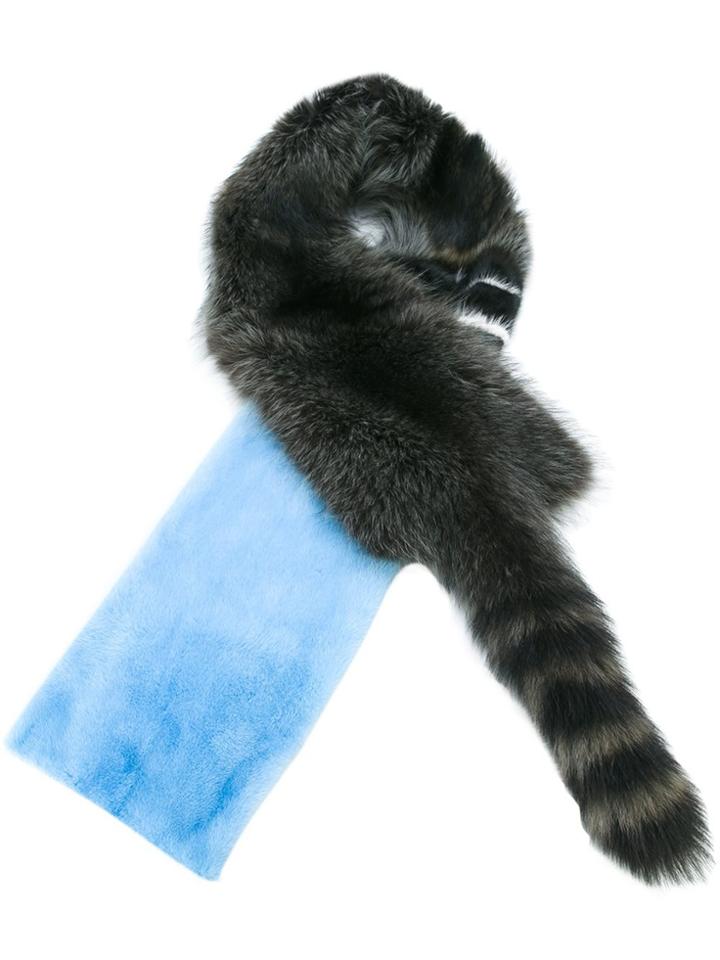 Inès & Maréchal 'afrika' Scarf - Blue