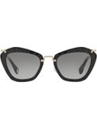 Miu Miu Eyewear Noir Cat Eye Sunglasses - Black