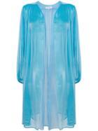 Yves Saint Laurent Pre-owned Sheer Open Blouse - Blue