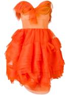 Ermanno Scervino Technical Organza Dress - Orange