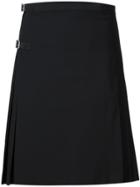 Jw Anderson Side Buckle Pleated Skirt - Black