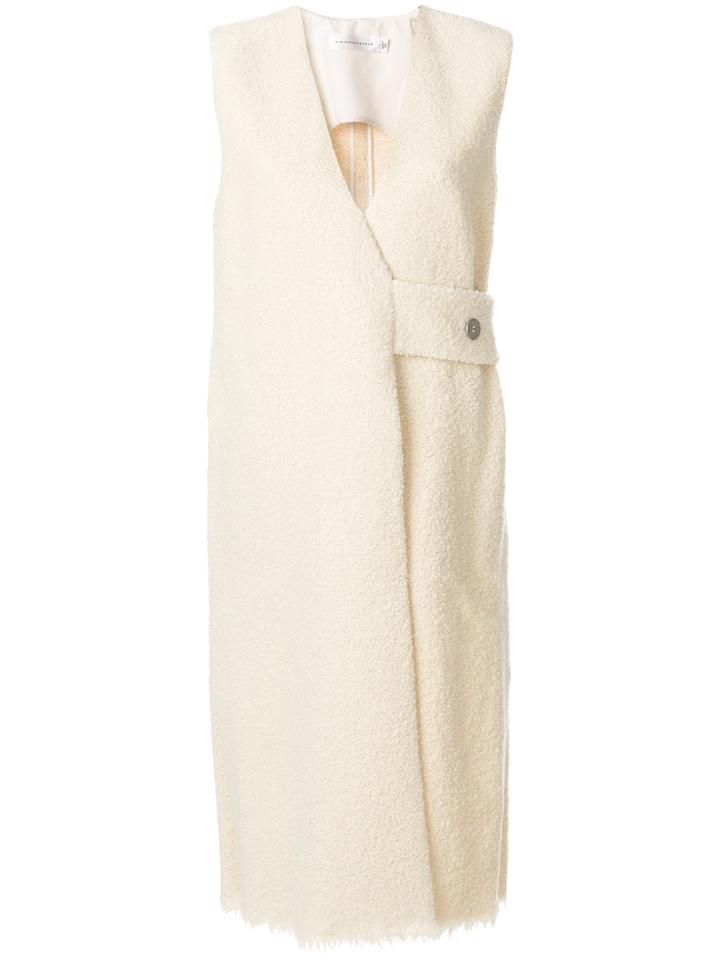 Victoria Beckham Sleeveless Coat - Nude & Neutrals