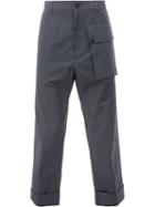 Wooster + Lardini - Oversized Pocket Trousers - Men - Cotton - 46, Grey, Cotton