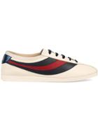 Gucci Falacer Sneaker With Web - Nude & Neutrals