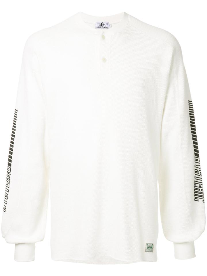 Hysteric Glamour Button Neckline Sweatshirt - White
