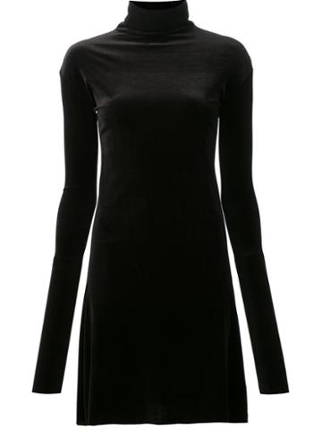 Les Animaux Velour Turtleneck Dress