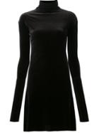 Les Animaux Velour Turtleneck Dress