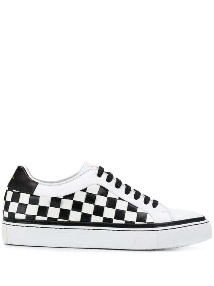 Paul Smith Basso Checked Sneakers - White