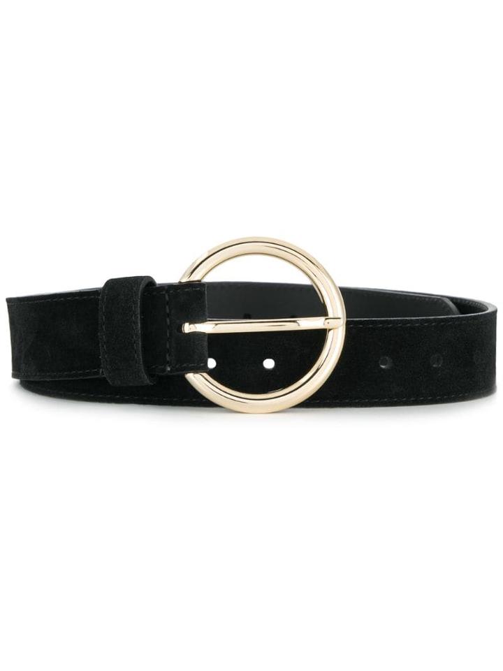 Sandro Paris Round Buckle Belt - Black