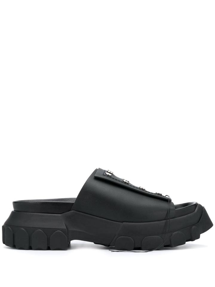 Rick Owens High Studded Sandals - Black