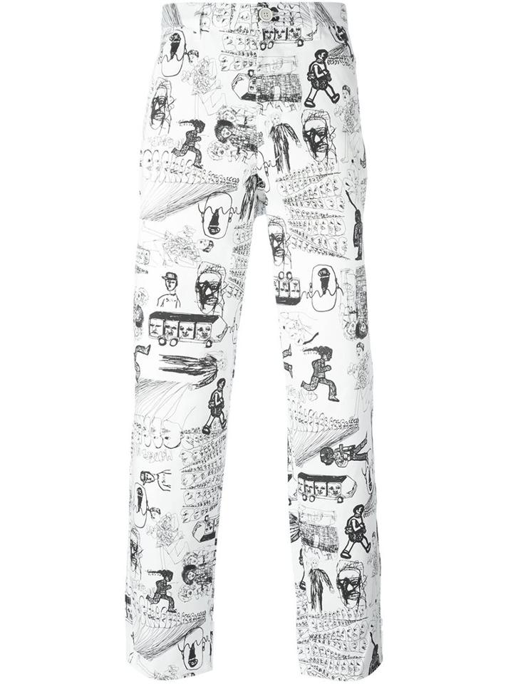 Comme Des Garçons Shirt Printed Chinos