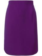 Versace Vintage Crepe Skirt - Pink & Purple