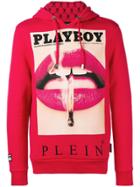 Philipp Plein Playboy Cover Hoodie - Red
