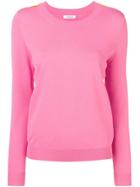 P.a.r.o.s.h. Side Stripe Fine Sweater - Pink