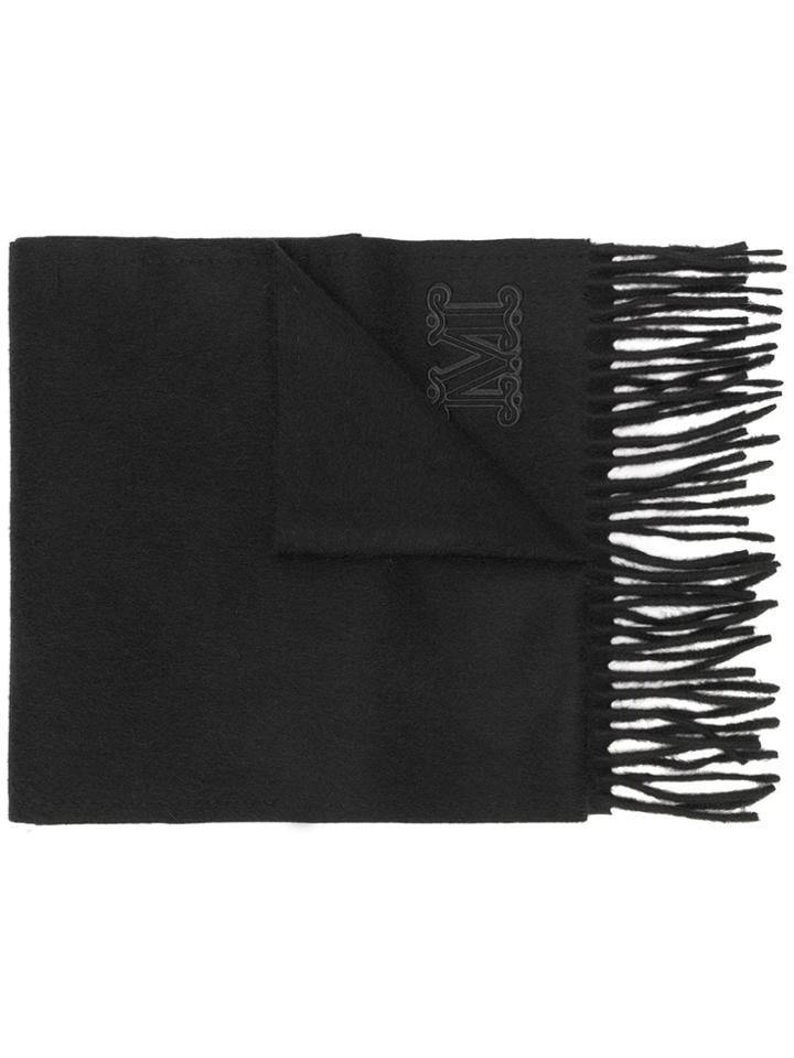 Max Mara Tassel Scarf - Black