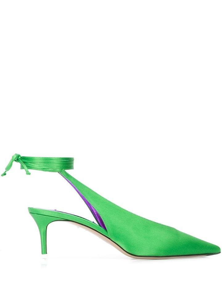 Attico Wrap Style Pumps - Green