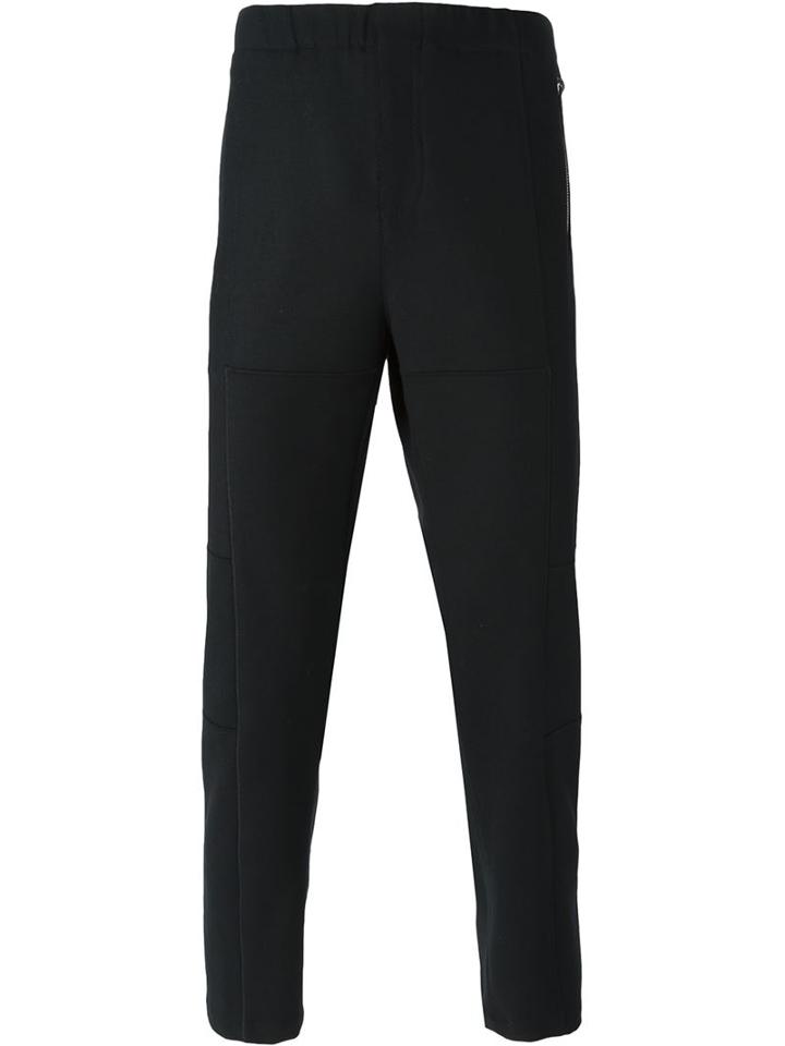 Givenchy Tapered Trousers, Men's, Size: 50, Black, Cotton/spandex/elastane/acetate/wool
