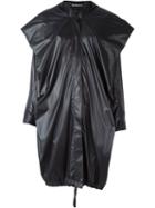 Ann Demeulemeester Parka Rain Coat, Women's, Size: 38, Black, Polyester