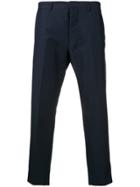 Ami Alexandre Mattiussi Cropped Fit Trousers - Blue