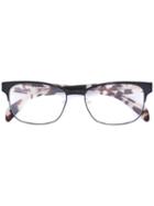 Prada Eyewear Square Shaped Glasses, Brown, Acetate/metal