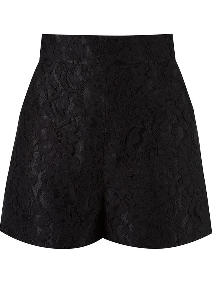 Martha Medeiros High-waisted Lace Shorts