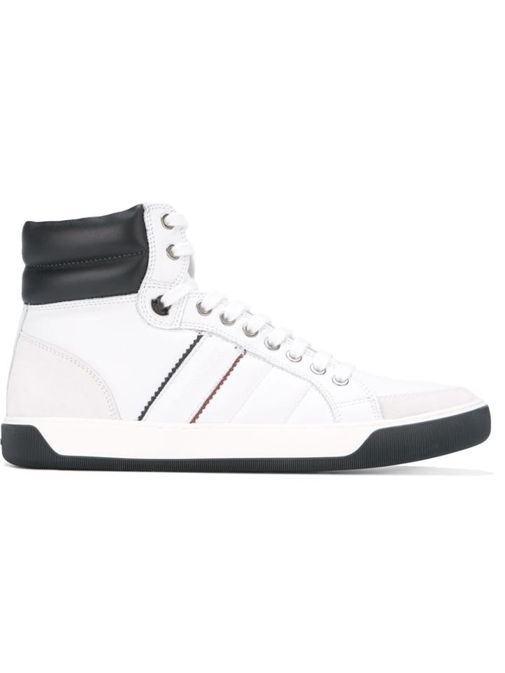 Moncler New Lyon Sneakers, Men's, Size: 41, White, Leather/rubber