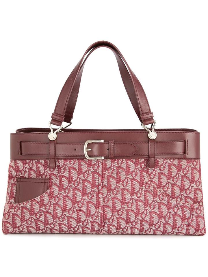 Christian Dior Vintage Trotter Hand Bag - Red