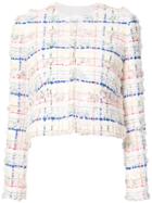 Thom Browne Concealed Fastening Tweed Jacket - Multicolour
